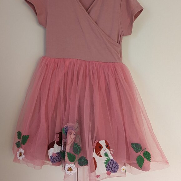 Mini Boden guinea pig appliqué tulle ballet dress - Picture 2 of 7